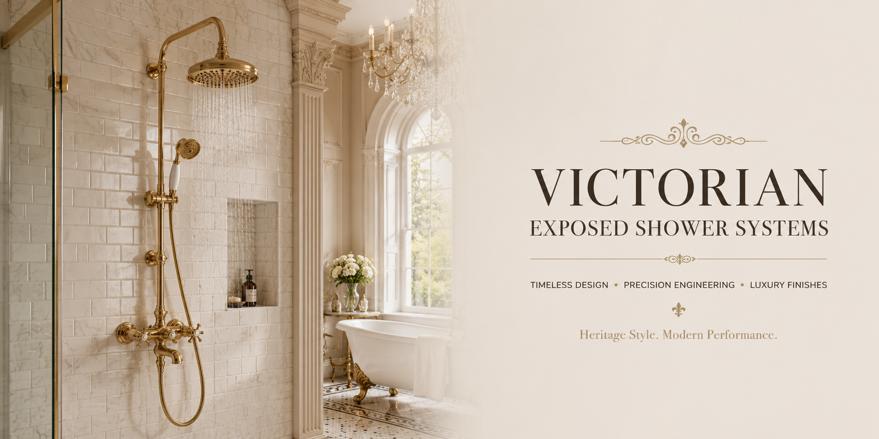 Victorian exposed shower system