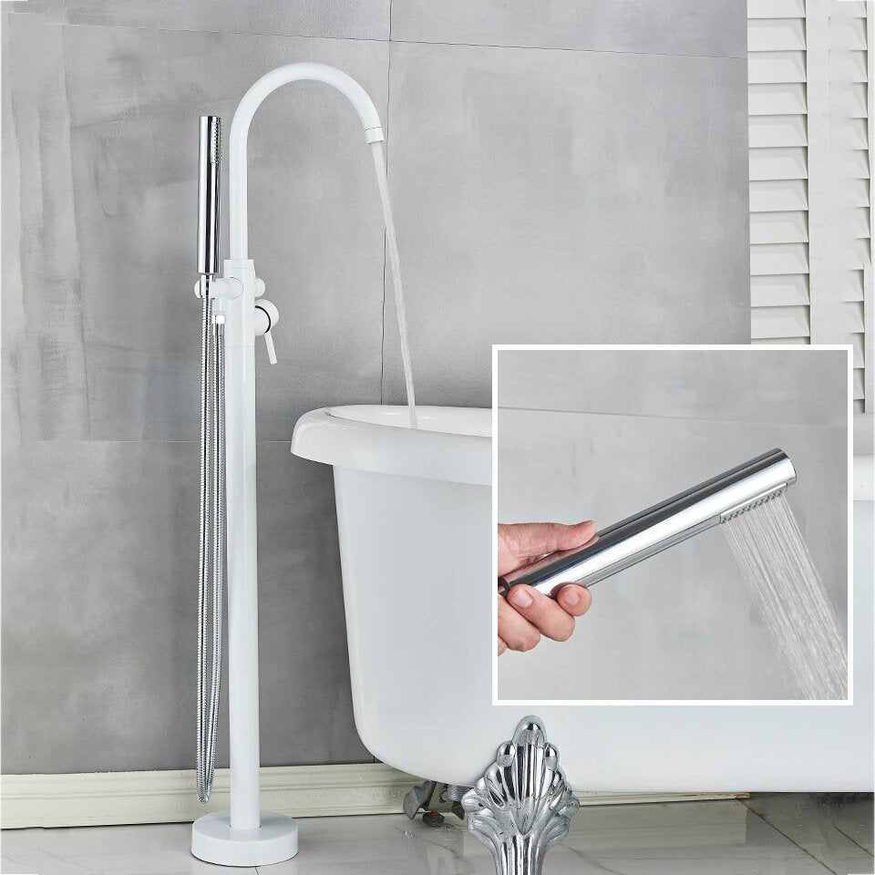 Freestanding bathtub faucets