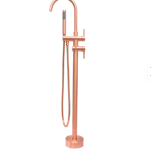 Copper satin Freestanding Bathtub Filler faucet