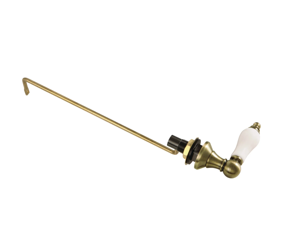 Victorian Brushed gold Toilet Trip Side Lever