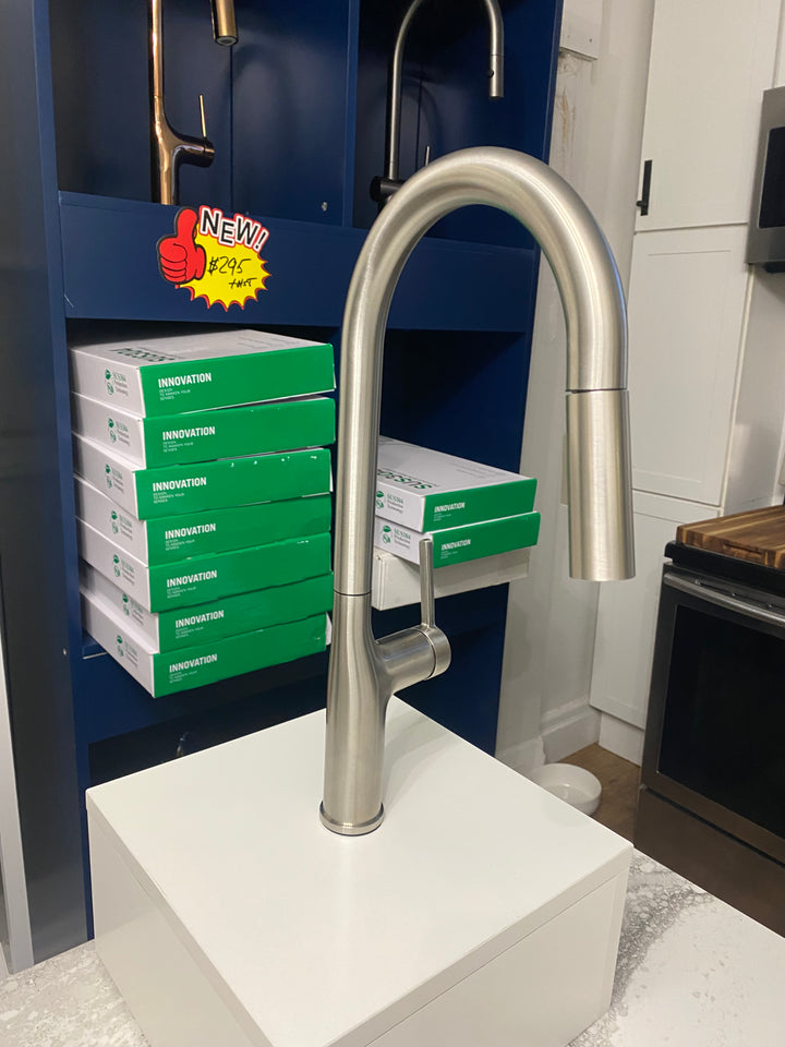 Acero Solid Sleek Modern Dual Pull Spray Kitchen Faucet