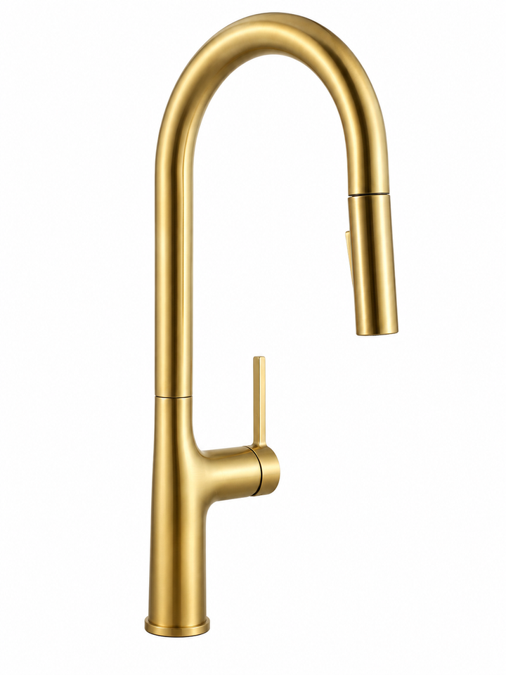 Acero Solid Sleek Modern Dual Pull Spray Kitchen Faucet