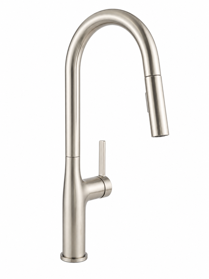 Acero Solid Sleek Modern Dual Pull Spray Kitchen Faucet