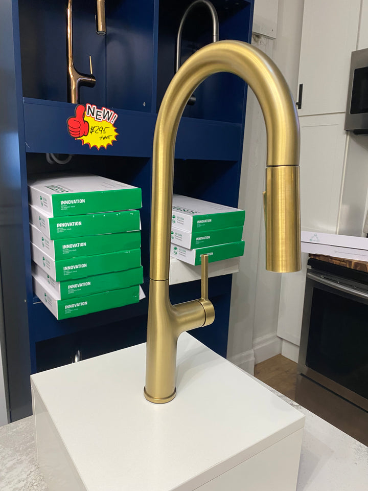 Acero Solid Sleek Modern Dual Pull Spray Kitchen Faucet