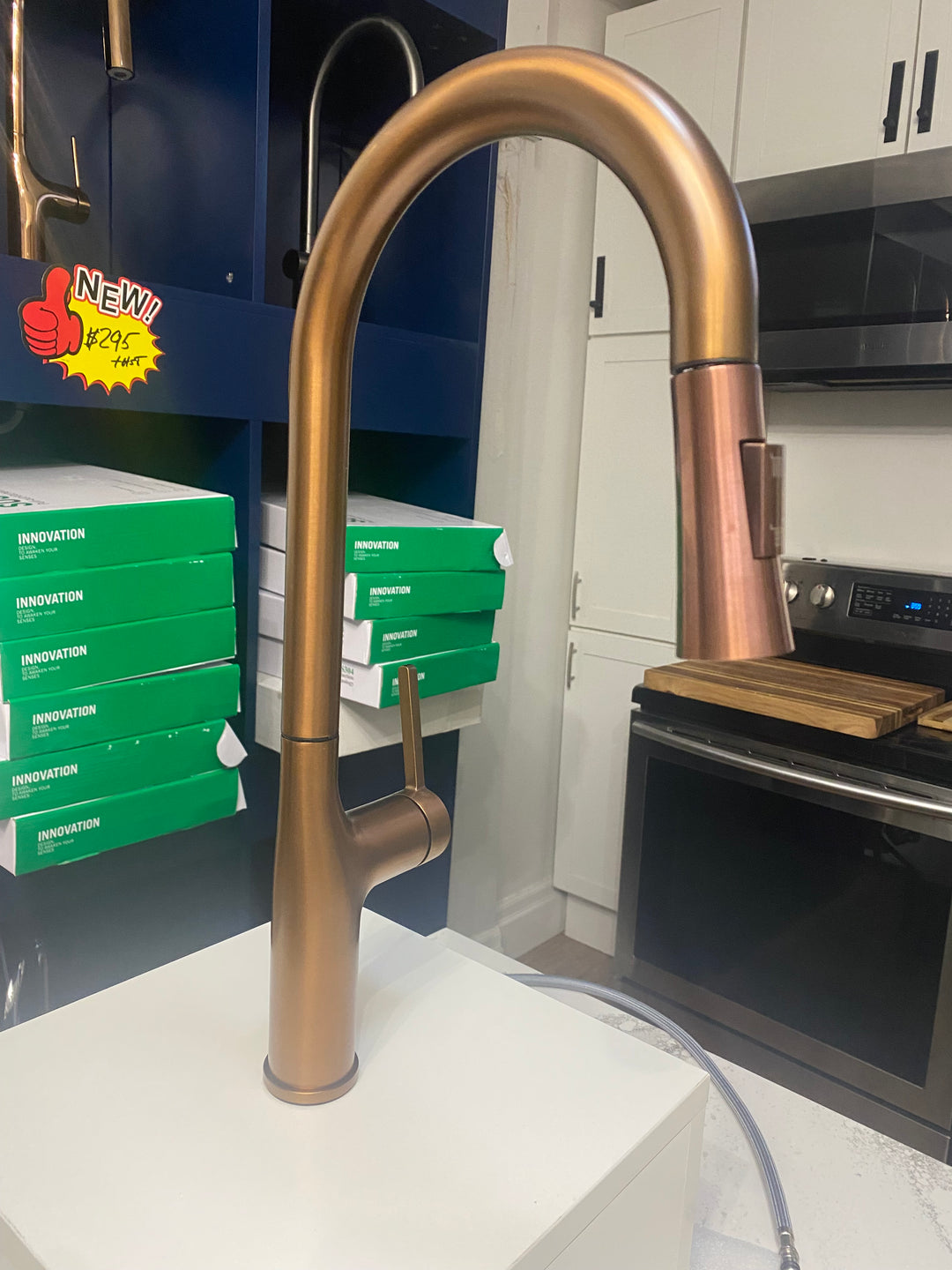 Acero Solid Sleek Modern Dual Pull Spray Kitchen Faucet