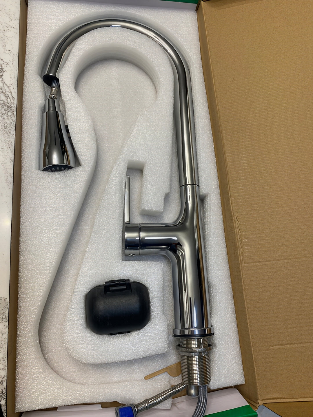 Acero Solid Sleek Modern Dual Pull Spray Kitchen Faucet
