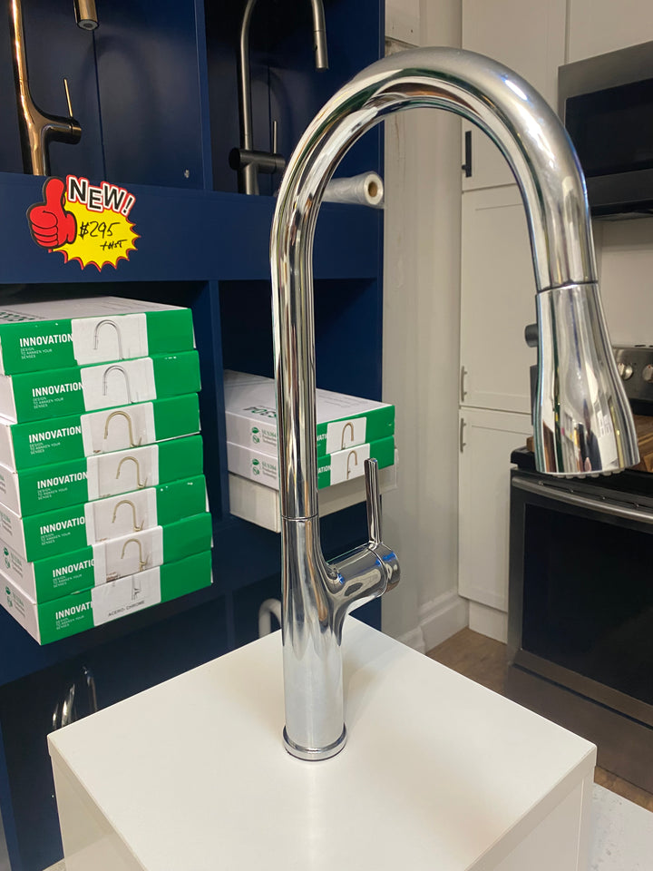 Acero Solid Sleek Modern Dual Pull Spray Kitchen Faucet