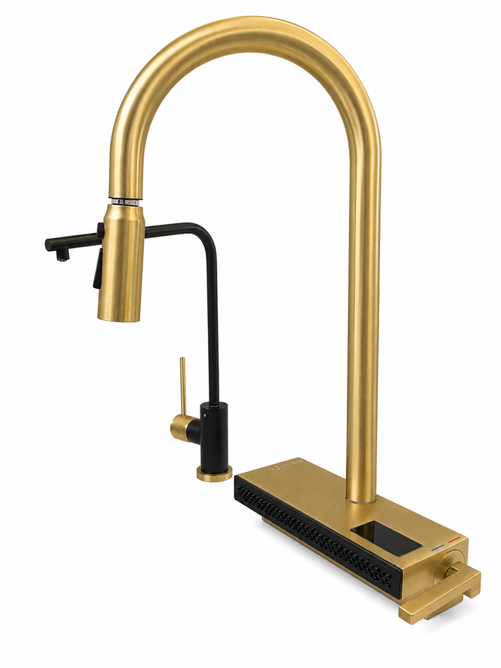 Aspen- Waterfall dual pull spray kitchen faucet