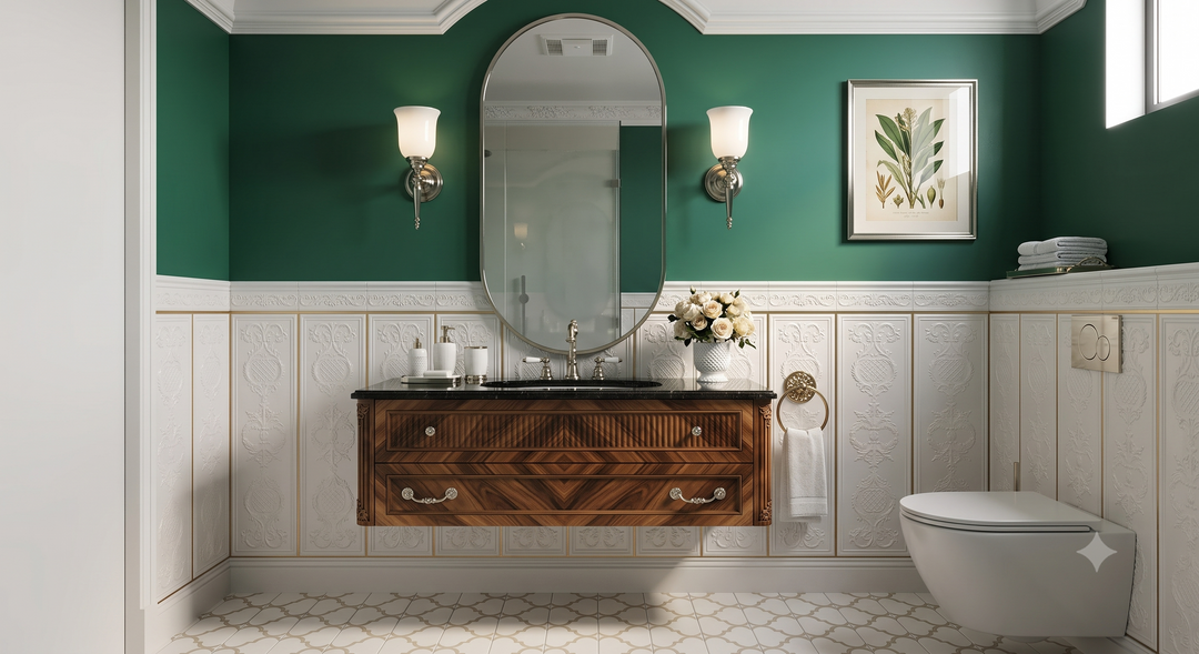 CUSTOM-Bella 1- Oval Steel Framed Wall Mounted Mirror