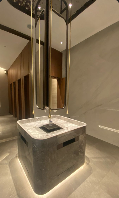 DUBAI JUMEIRAH-Standard Size 83" -Tear drop-Commercial Ceiling mount sensor faucet-MP-1200