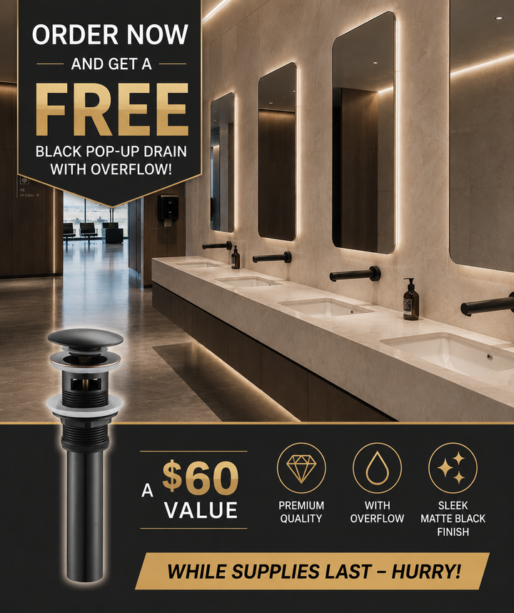 Black Commercial wall mounted sensor faucet