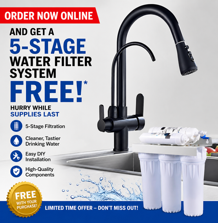 Brussel-2 Way Reverse Osmosis Filter Faucet and Kitchen Pull Out Dual Sprayer