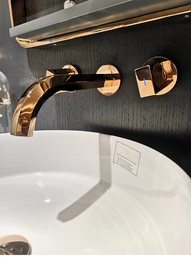 Bulgari-design wallmounted bathroom faucets