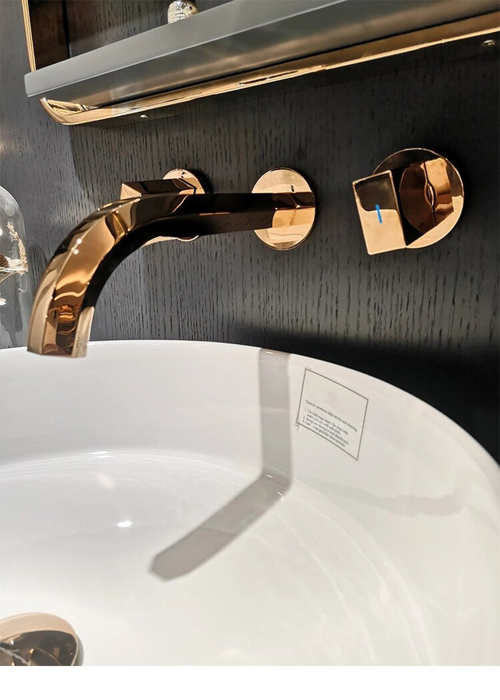 Bulgari-design wallmounted bathroom faucets