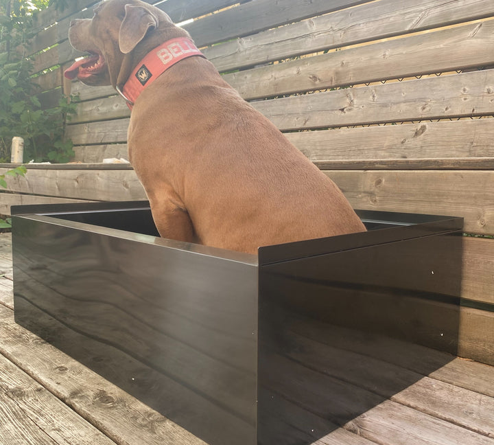Black Grey Gun-Pet Dog Artisan made bathtub mudroom washing station 16 gauge commercial grade stainless steel