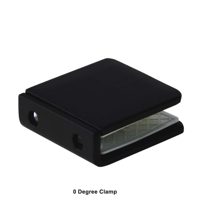 Black matte shower glass door clips, door handle and hinges hardware for ONLY-10mm to 12mm Kit