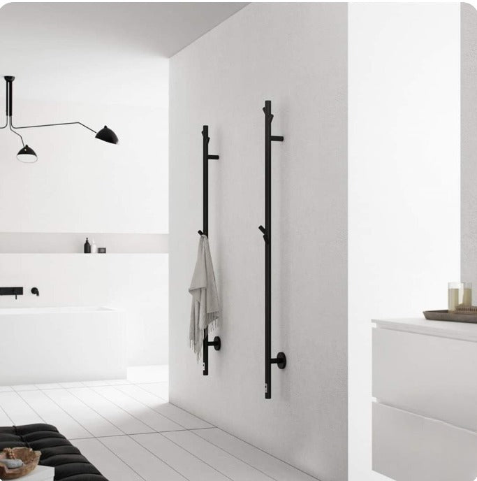 Black matte Tree stainless steel electric CSA tree design  towel warmer