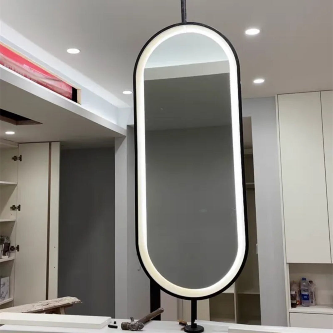 Custom - Ceiling Pendant Oval Mirror Bathroom mirror