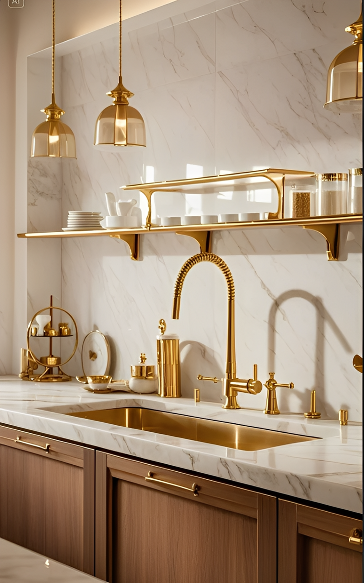 Brushed Brass-16 Gauge Commercial Grade Kitchen Sink Single Bowl 304 Stainless Steel with Nano Coated Technology