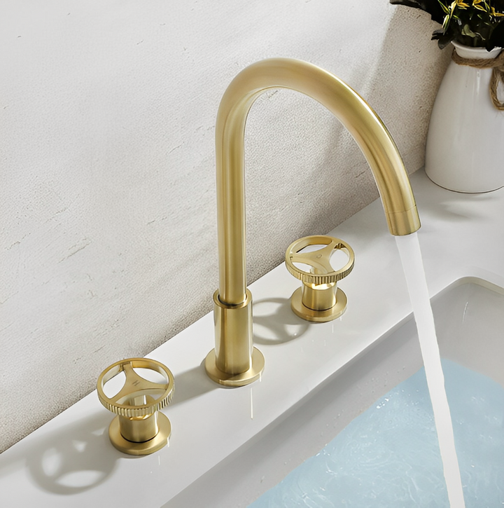 Sienna-Bathroom White Matte with Marble Natural Top Vanity completed Set with LED Mirror and Faucets