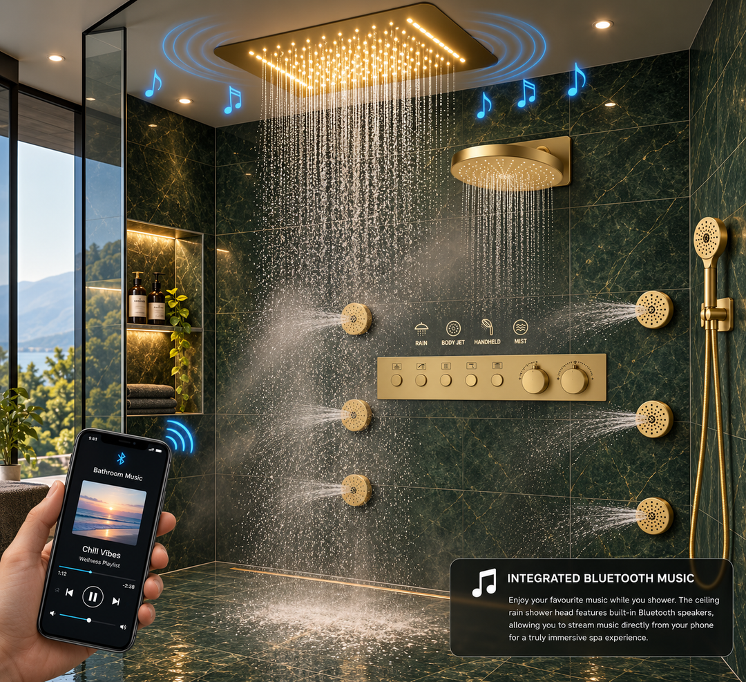 CAROLINE CUSTOM HANZ 4 or 5 WAY SPA SHOWER SYSTEM