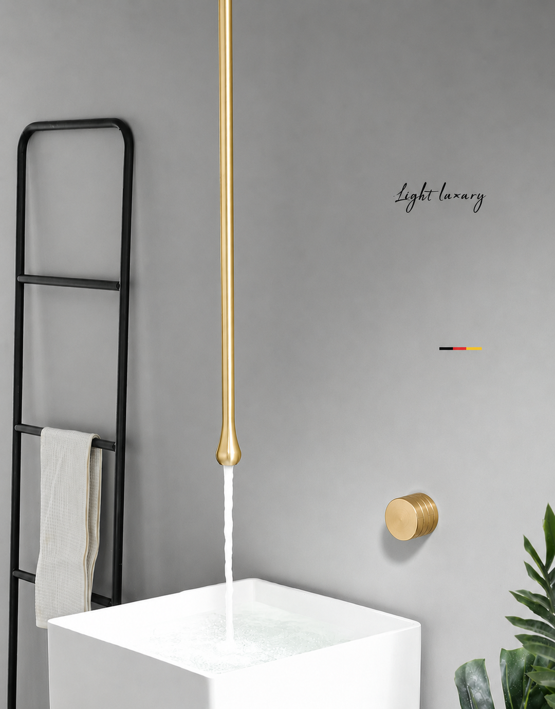 Caroline Tear Drop Ceiling Mounted Faucet