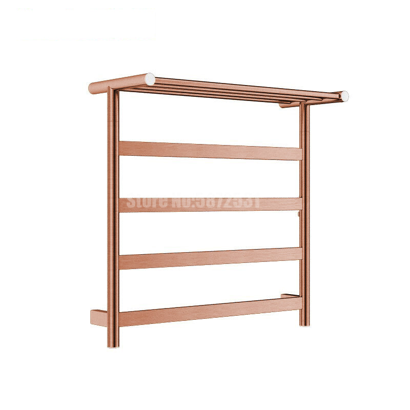 Brushed rose gold hotel design electric hardwire towel warmer CSA 24"x32"10"