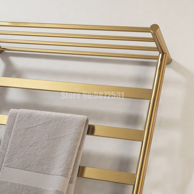 Hotel Design Brushed Gold Electric Hardwire towel warmer CSA 24"x32"x10"