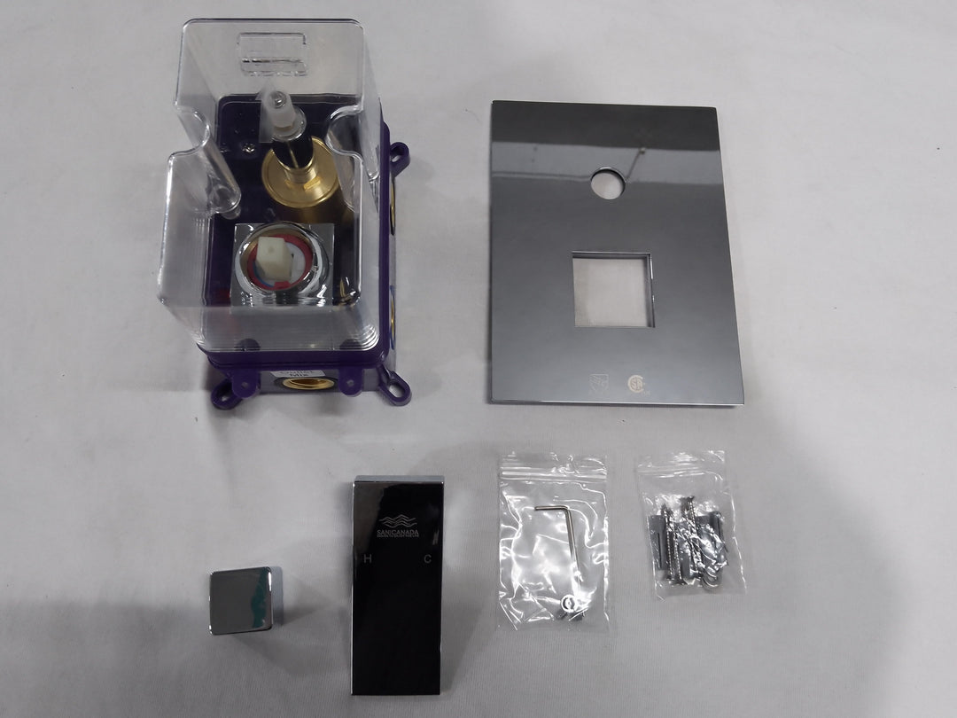CSA Certifed-Black Square 10" Rain Head 3 way function Hand Held Spray and Tub Filler Shower Kit
