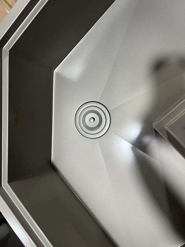 Corner Undermount -Custom made  30-inch 304 stainless steel 16 gauge