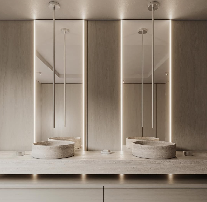 CIELO II- -New Nordic design ceiling mount bathroom faucet