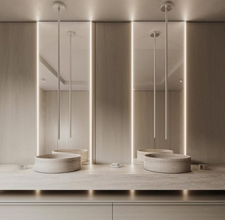 CIELO II- -New Nordic design ceiling mount bathroom faucet