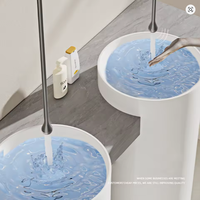 CUSTOM-Tear drop-Commercial Ceiling mount sensor faucet-MP-1200 UPC certified