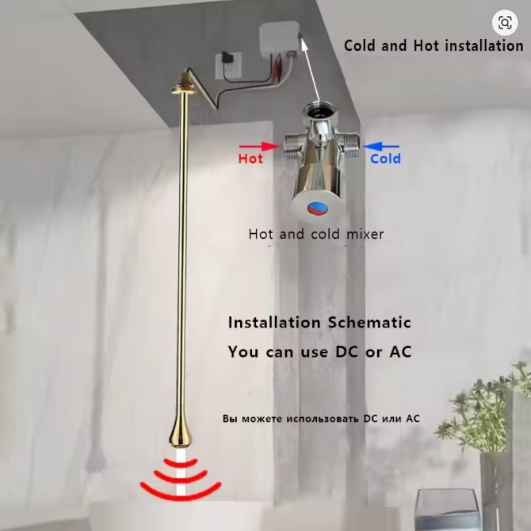 STOCK-Atlantis Dubai-Tear drop- Ceiling mount sensor faucet-MP-1200