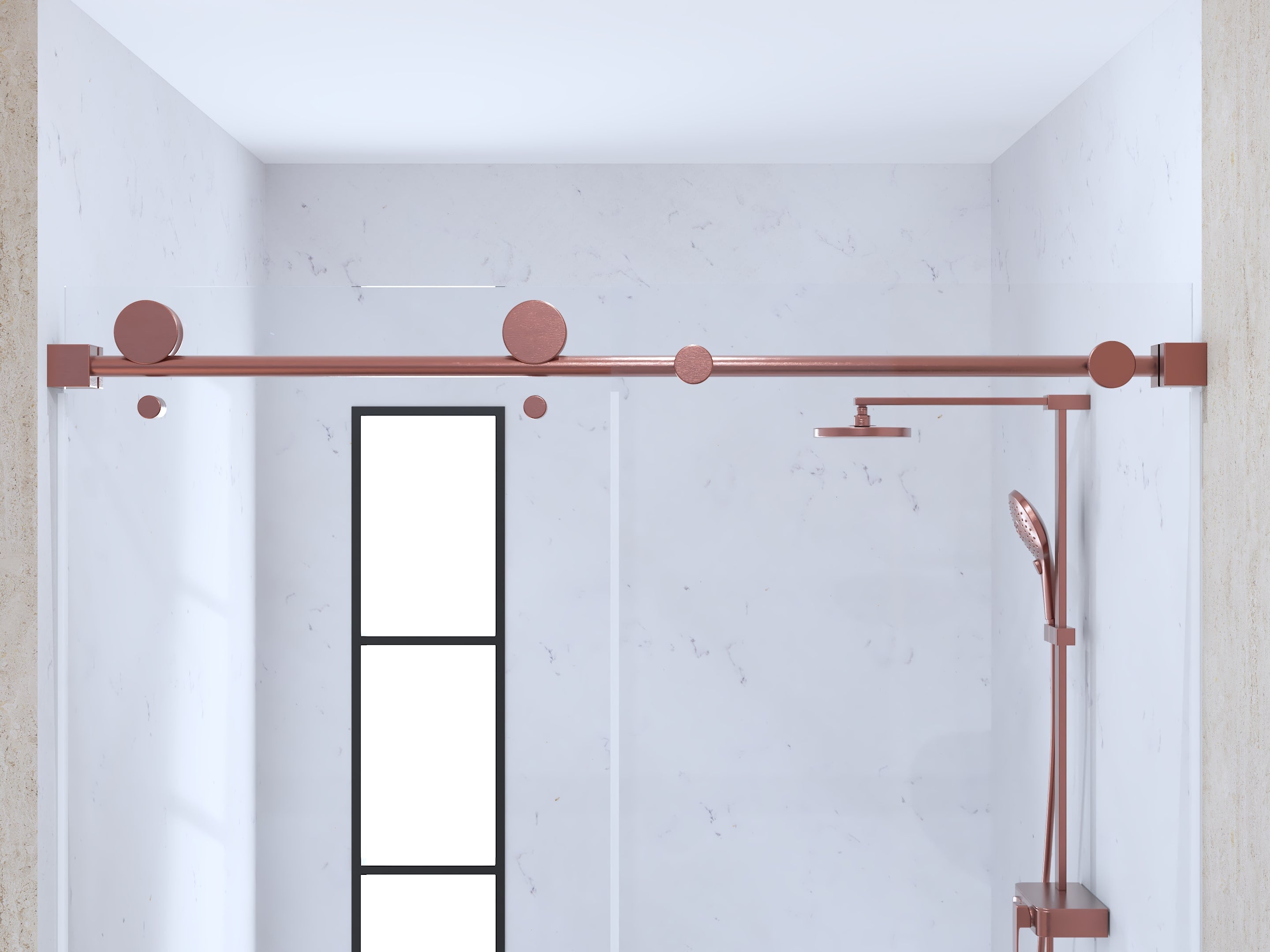 Custom Satin Copper Shower Rod – sanicanada