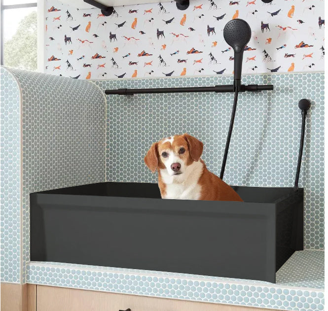 Dog bath tub mudroom washing station 16 gauge commercial grade stainless steel