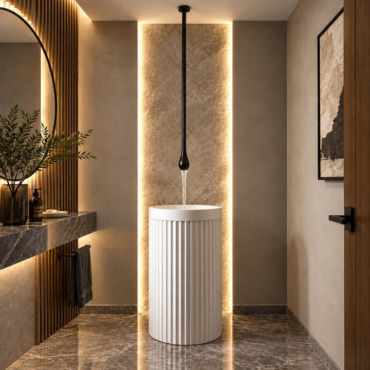 DUBAI JUMEIRAH-Taille standard 83" -Goutte d'eau-Robinet à capteur pour montage au plafond commercial-MP-1200