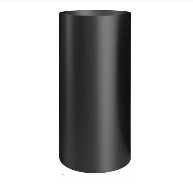 Round Black- Brushed Gold Stainless Steel Floor Standing Pedestal Sink 31.5" X 15".5