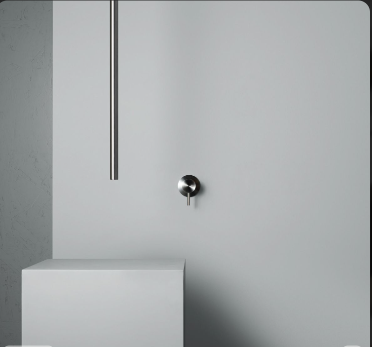 Cielo-Modern design Ceiling Mount Bathroom Faucet with wall mounted control lever handle-65"