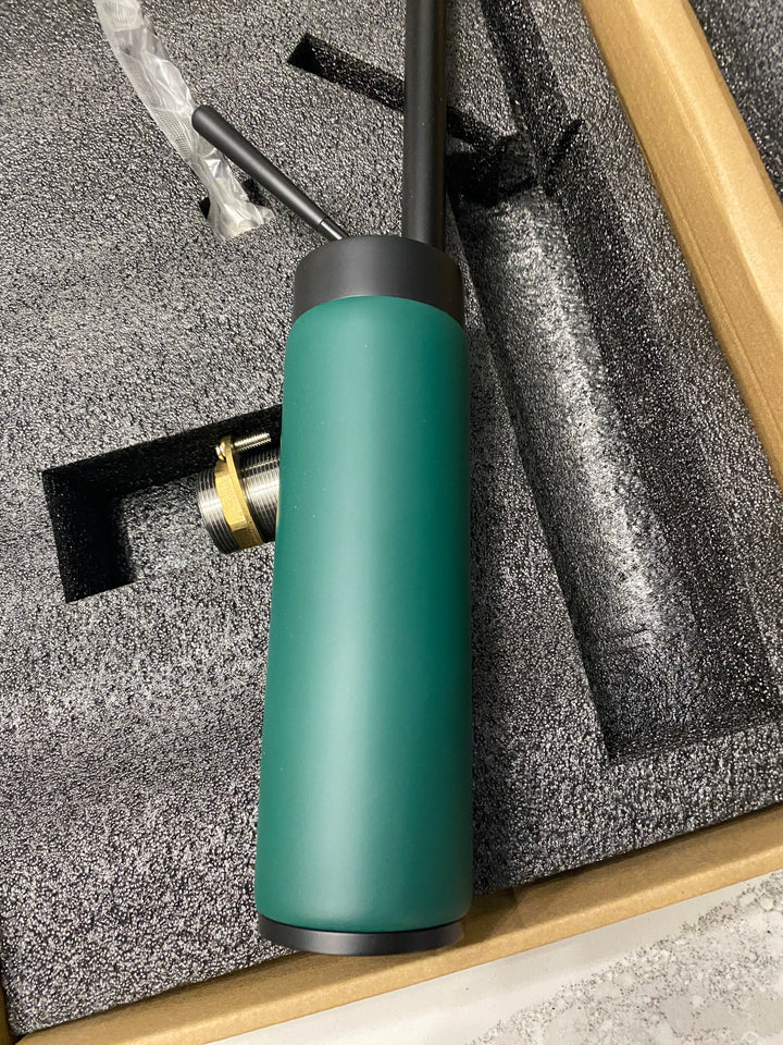 Limited edition black with green-Red-White  tall vessel faucet