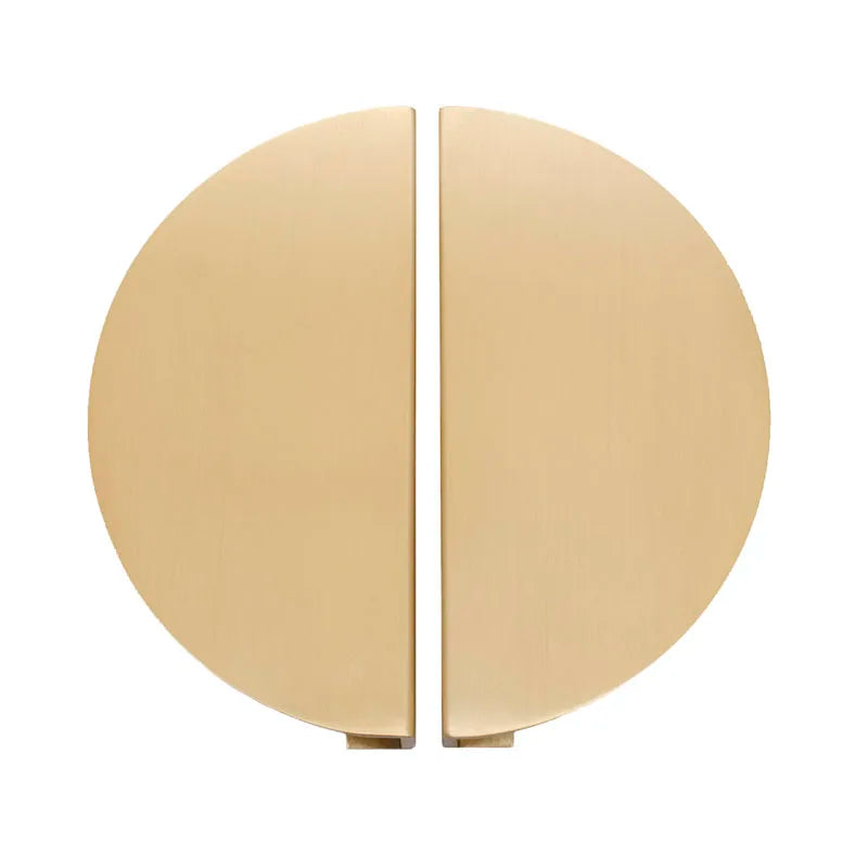 15cm/6" Half Moon Cabinet Handles Brass Wardrobe Knobs