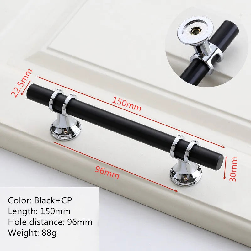 Nordic-Gold Furniture Handle Cabinet Knob and Handle Drawer Knobs Cupboard Pulls Kitchen Handle Pull Black Handle for Furniture