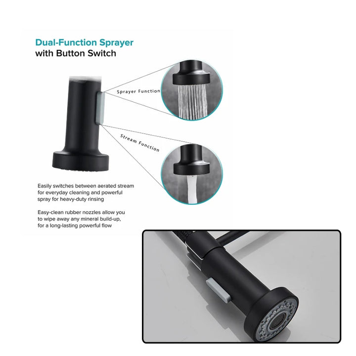 Stream Sprayer Bathroom Kitchen Mixer Faucet Pull Out Shower Head Matching Water Spray Replacement Head Sprinkler