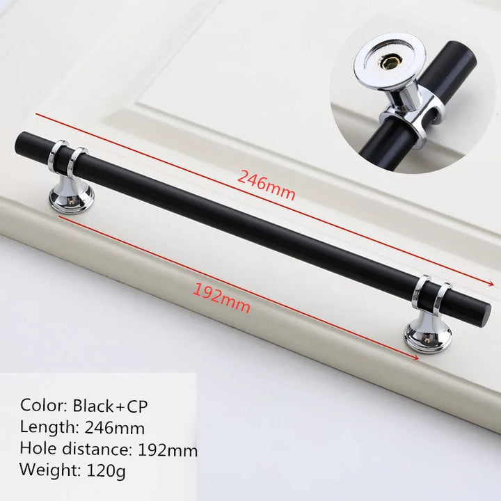 Nordic-Gold Furniture Handle Cabinet Knob and Handle Drawer Knobs Cupboard Pulls Kitchen Handle Pull Black Handle for Furniture