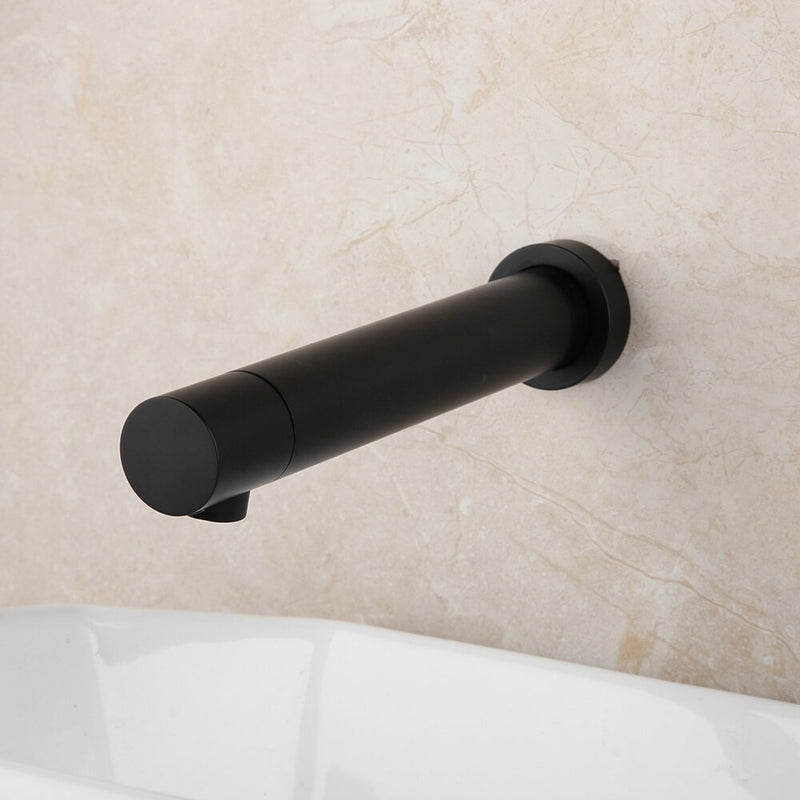Black Commercial wall mounted sensor faucet