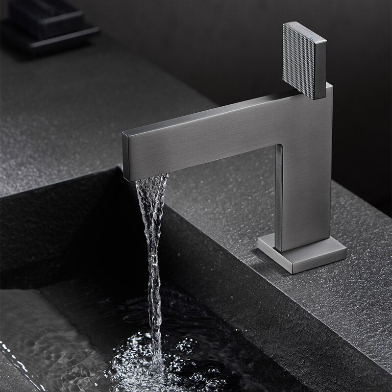 Cara- Euro design Brushed gold single hole bathroom faucet
