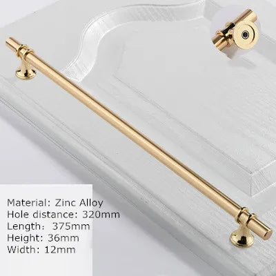 Nordic-Gold Furniture Handle Cabinet Knob and Handle Drawer Knobs Cupboard Pulls Kitchen Handle Pull Black Handle for Furniture