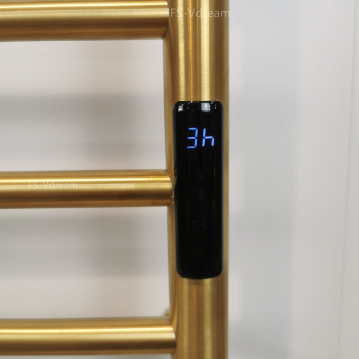 Brushed gold programable bluetooth Wifi towel warmer 23"x40"H T4