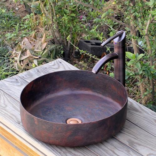 100% Copper metal hand made vessel sink