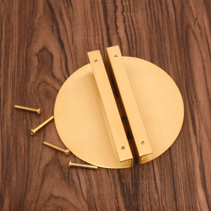 15cm/6" Half Moon Cabinet Handles Brass Wardrobe Knobs